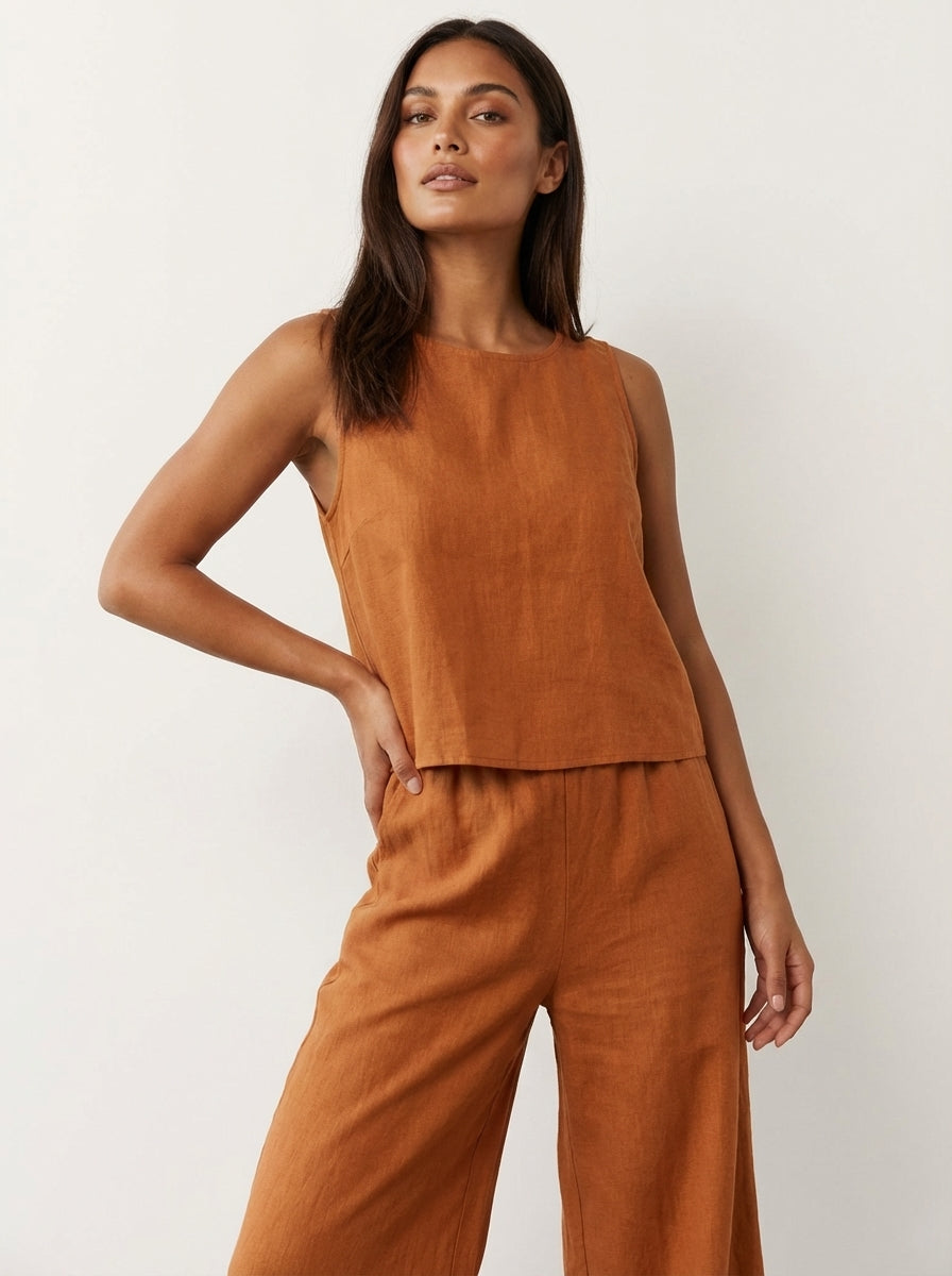 Amara Women's Loungewear Set | Airy Linen Fabric