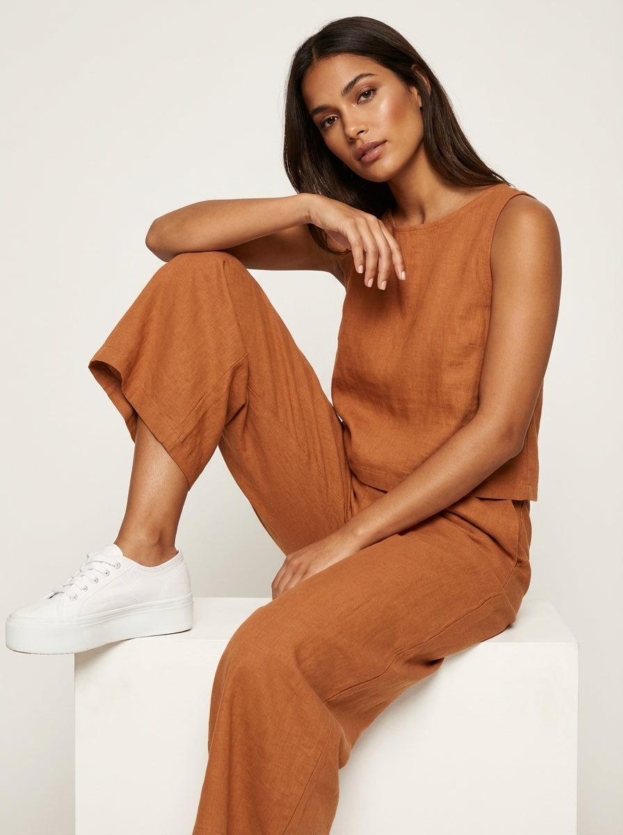Amara Women's Loungewear Set | Airy Linen Fabric