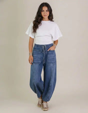 Amaya Women's T Shirt | Wide Sleeves Fitted Waist