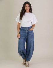 Amaya Women's T Shirt | Wide Sleeves Fitted Waist