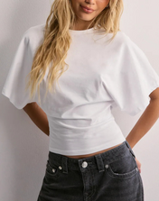 Amaya Women's T Shirt | Wide Sleeves Fitted Waist