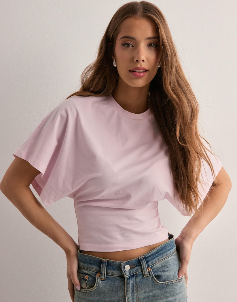 Amaya Women's T Shirt | Wide Sleeves Fitted Waist