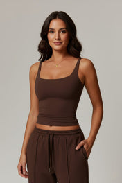 Amber Women's Tank Top | Sleeveless Square Neckline