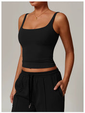 Amber Women's Tank Top | Sleeveless Square Neckline