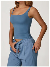 Amber Women's Tank Top | Sleeveless Square Neckline