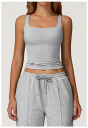 Amber Women's Tank Top | Sleeveless Square Neckline