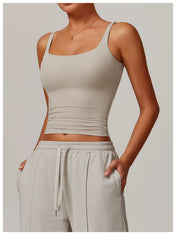 Amber Women's Tank Top | Sleeveless Square Neckline