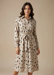 Ava Women's Midi Dress | Leopard Print