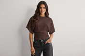 Ava Women's T-Shirt | Wide Sleeve Relaxed Fit Top