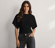 Ava Women's T-Shirt | Wide Sleeve Relaxed Fit Top