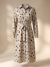 Ava Women's Midi Dress | Leopard Print