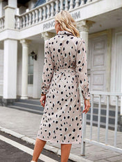 Ava Women's Midi Dress | Leopard Print