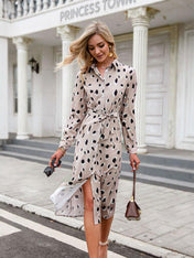 Ava Women's Midi Dress | Leopard Print