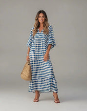 Bella Women's Summer Dress | V-Neck Design