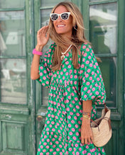 Bella Women's Summer Dress | V-Neck Design