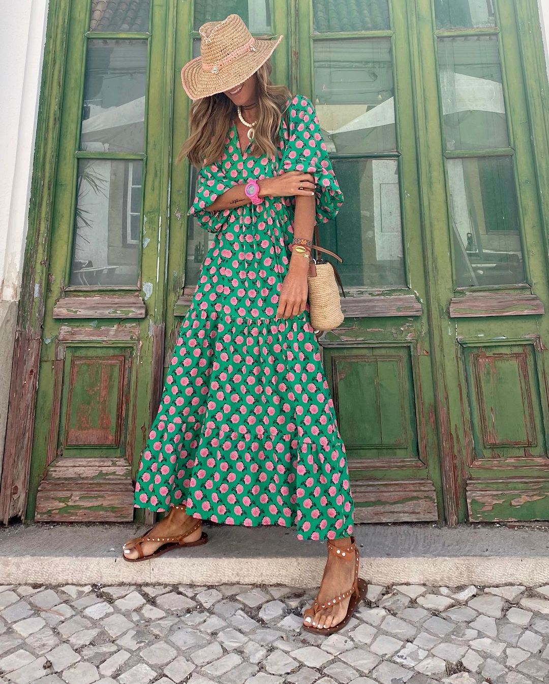 Bella Women's Summer Dress | V-Neck Design