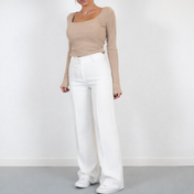 Bella Women's Trousers | High-Waist Straight Leg Design