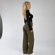 Bella Women's Trousers | High-Waist Straight Leg Design