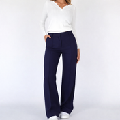 Bella Women's Trousers | High-Waist Straight Leg Design