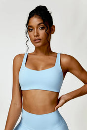Madeline Women's Sports Bra | Heart-Shaped Neckline