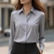 Clara Women's Blouse | Elegant Silk Design