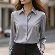 Clara Women's Blouse | Elegant Silk Design