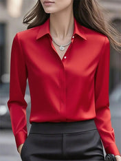 Clara Women's Blouse | Elegant Silk Design