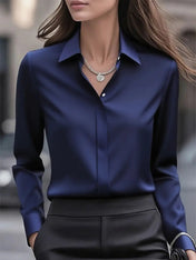Clara Women's Blouse | Elegant Silk Design