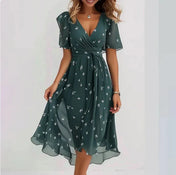 Daisy Women's Wrap Dress | Floral Print Design