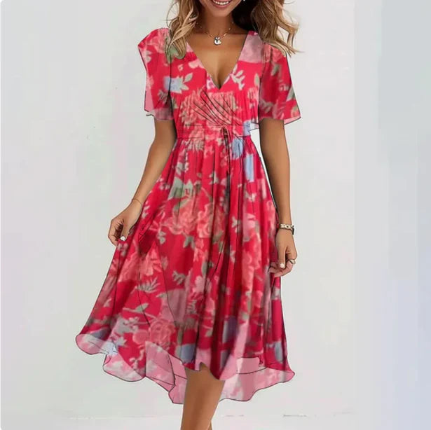 Daisy Women's Wrap Dress | Floral Print Design