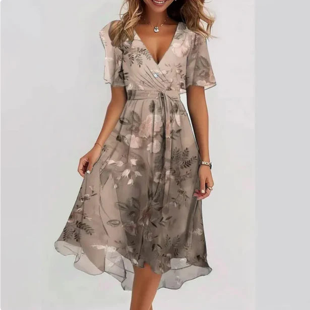 Daisy Women's Wrap Dress | Floral Print Design