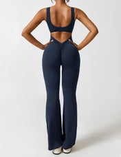 Elena Women's Jumpsuit | Flared Design with V-Back