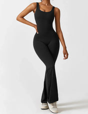 Elena Women's Jumpsuit | Flared Design with V-Back