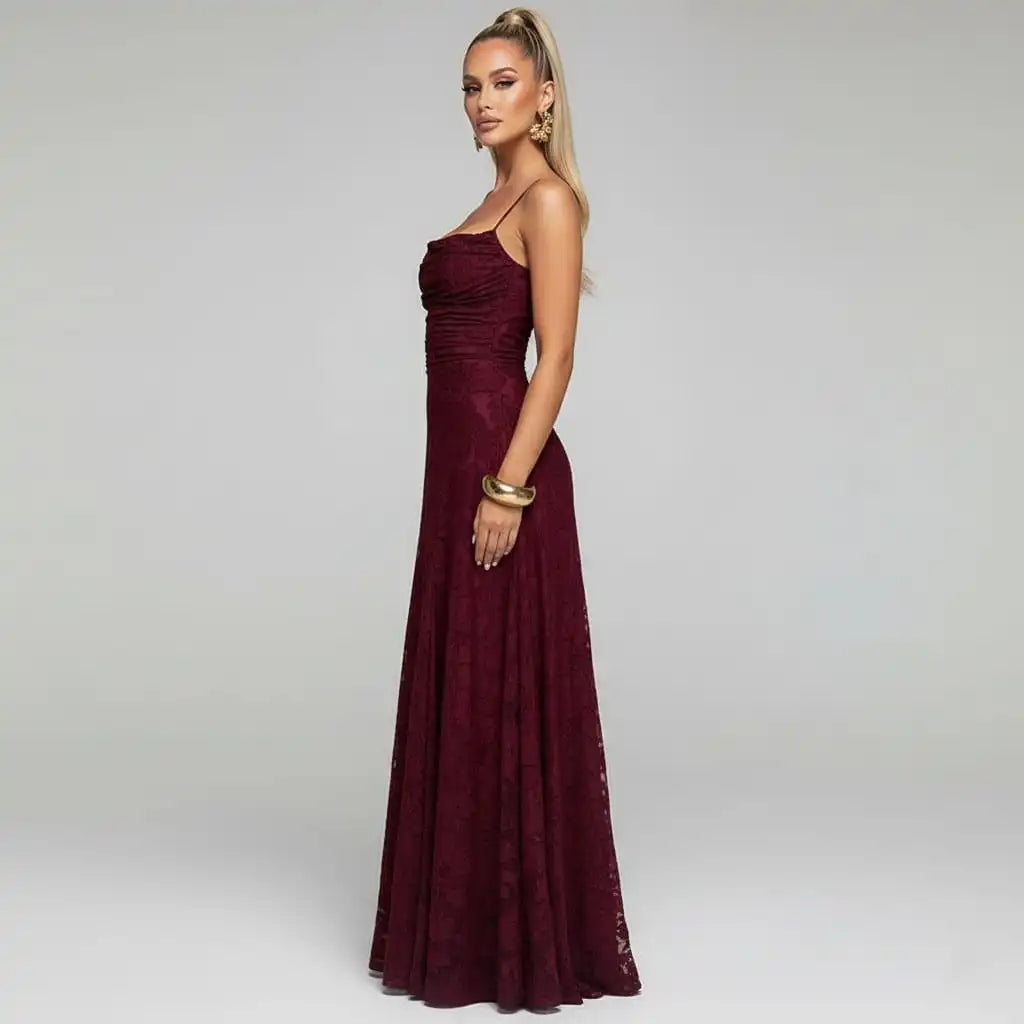Ella Women's Evening Dress | Floral Print Design