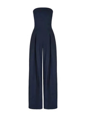 Ella Women's Jumpsuit | Strapless Design with Wide Legs