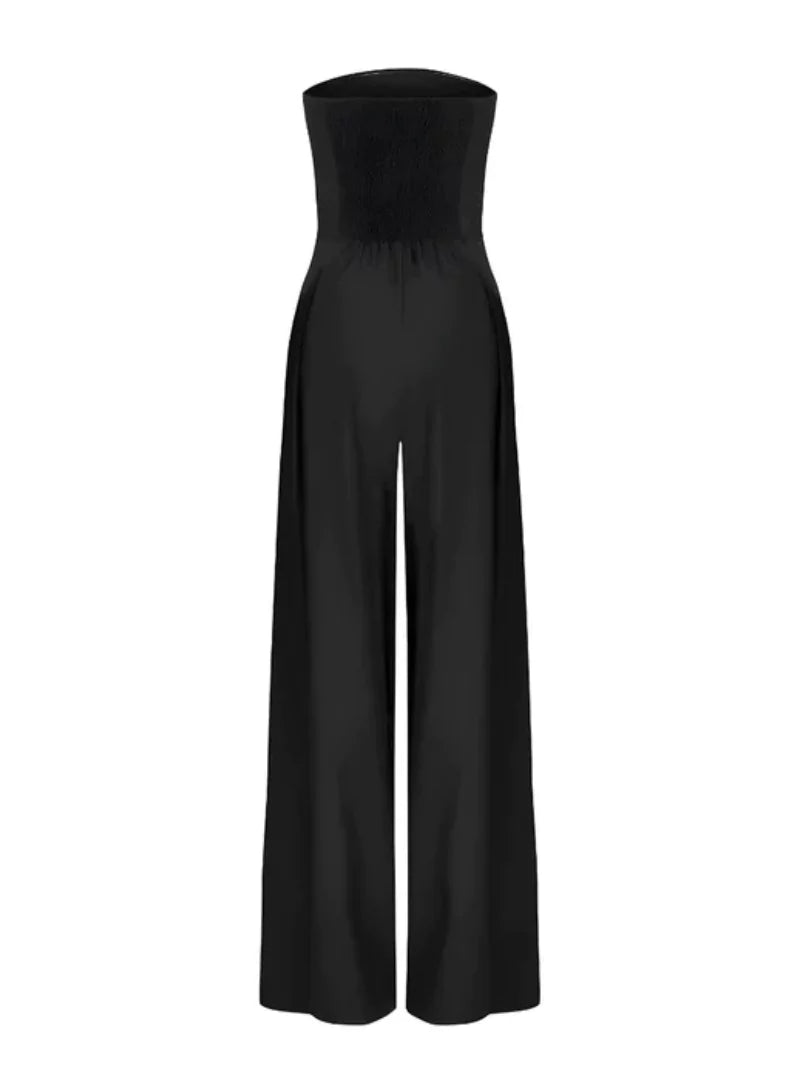 Ella Women's Jumpsuit | Strapless Design with Wide Legs