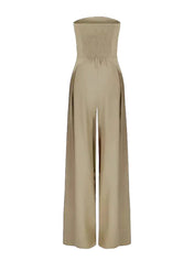 Ella Women's Jumpsuit | Strapless Design with Wide Legs