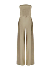 Ella Women's Jumpsuit | Strapless Design with Wide Legs