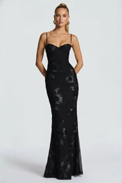 Fiona Women's Maxi Dress | Elegant Lace Details