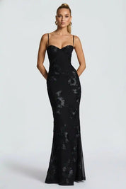 Fiona Women's Maxi Dress | Elegant Lace Details
