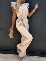 Fiona Women's Jumpsuit | Butterfly Sleeves and Wide Legs