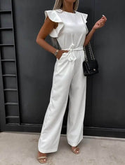 Fiona Women's Jumpsuit | Butterfly Sleeves and Wide Legs