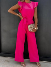 Fiona Women's Jumpsuit | Butterfly Sleeves and Wide Legs
