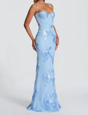 Fiona Women's Maxi Dress | Elegant Lace Details