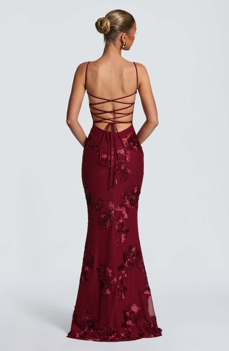 Fiona Women's Maxi Dress | Elegant Lace Details