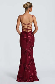 Fiona Women's Maxi Dress | Elegant Lace Details