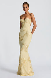 Fiona Women's Maxi Dress | Elegant Lace Details