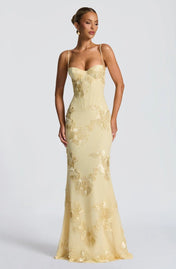 Fiona Women's Maxi Dress | Elegant Lace Details