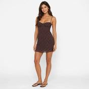Fiona Women's Mini Dress | Classic Dot Pattern Design