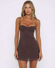 Fiona Women's Mini Dress | Classic Dot Pattern Design